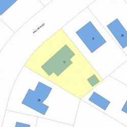 12 Hallron Rd, Newton, MA 02462 plot plan
