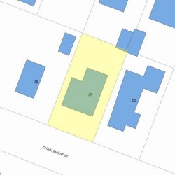 87 Charlemont St, Newton, MA 02461 plot plan