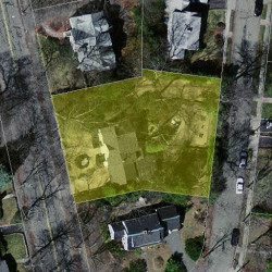 1342 Walnut St, Newton, MA 02461 aerial view