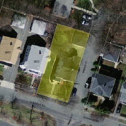 2049 Commonwealth Ave, Newton, MA 02466 aerial view