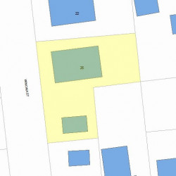 26 Winona St, Newton, MA 02466 plot plan