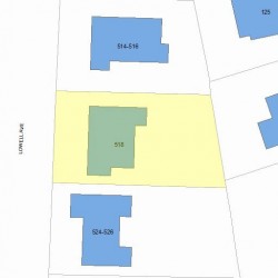 518 Lowell Ave, Newton, MA 02460 plot plan