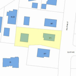 371 Waltham St, Newton, MA 02465 plot plan