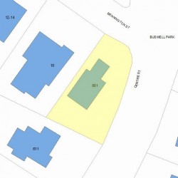 601 Centre St, Newton, MA 02458 plot plan