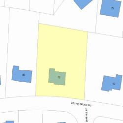 75 Bound Brook Rd, Newton, MA 02461 plot plan