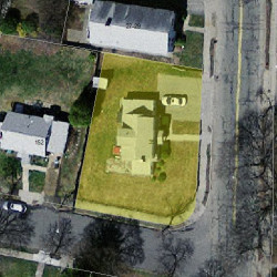 35 Cherry St, Newton, MA 02465 aerial view