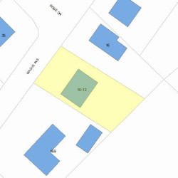 12 Mague Ave, Newton, MA 02465 plot plan