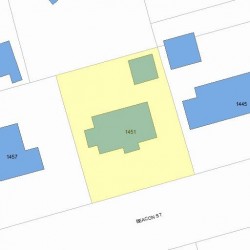 1451 Beacon St, Newton, MA 02468 plot plan