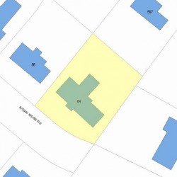 64 Indian Ridge Rd, Newton, MA 02459 plot plan