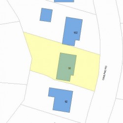 98 Garland Rd, Newton, MA 02459 plot plan