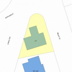 137 Walnut St, Newton, MA 02460 plot plan