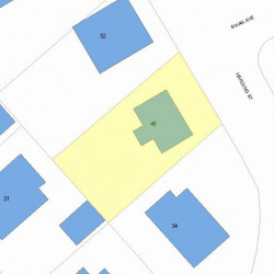 46 Harding St, Newton, MA 02465 plot plan