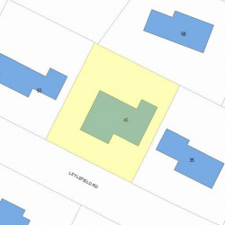 45 Littlefield Rd, Newton, MA 02459 plot plan