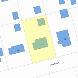 61 Stearns St, Newton, MA 02459 plot plan