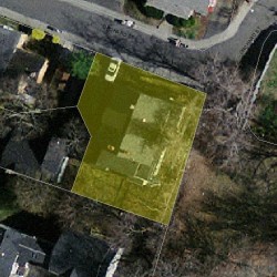 20 Orchard St, Newton, MA 02458 aerial view