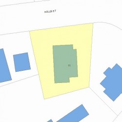 11 Hollis St, Newton, MA 02458 plot plan