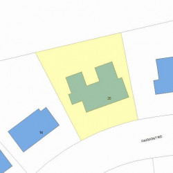 20 Oakmont Rd, Newton, MA 02459 plot plan
