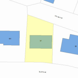 97 Eliot Ave, Newton, MA 02465 plot plan