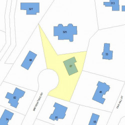 87 Broken Tree Rd, Newton, MA 02459 plot plan
