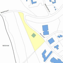 1 Wells Ave, Newton, MA 02459 plot plan