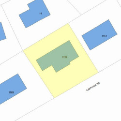 1159 Commonwealth Ave, Newton, MA 02465 plot plan