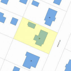 25 Hobart Rd, Newton, MA 02459 plot plan