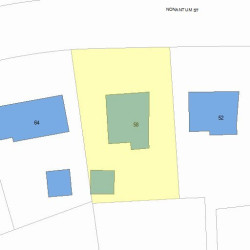 58 Nonantum St, Newton, MA 02458 plot plan