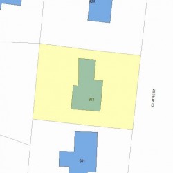 933 Centre St, Newton, MA 02459 plot plan