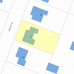 56 Hinckley Rd, Newton, MA 02468 plot plan