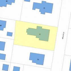 83 Walker St, Newton, MA 02460 plot plan