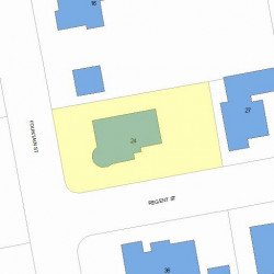 24 Fountain St, Newton, MA 02465 plot plan