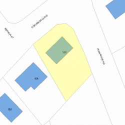 148 Auburndale Ave, Newton, MA 02465 plot plan