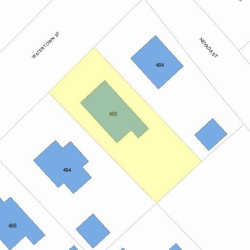 488 Watertown St, Newton, MA 02460 plot plan