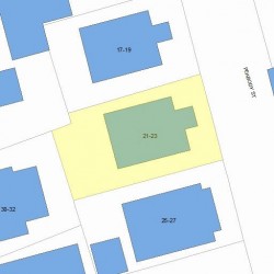 23 Peabody St, Newton, MA 02458 plot plan