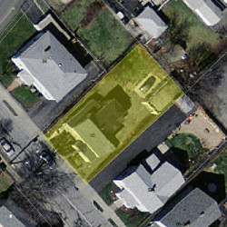 88 Hawthorn St, Newton, MA 02458 aerial view