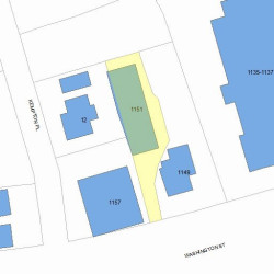 1151 Washington St, Newton, MA 02465 plot plan