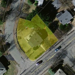 495 California St, Newton, MA 02460 aerial view