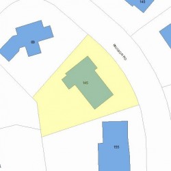 145 Paulson Rd, Newton, MA 02468 plot plan