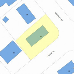 60 Crehore Dr, Newton, MA 02462 plot plan