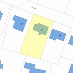 270 Mill St, Newton, MA 02459 plot plan