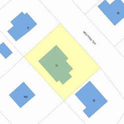 29 Westview Ter, Newton, MA 02465 plot plan