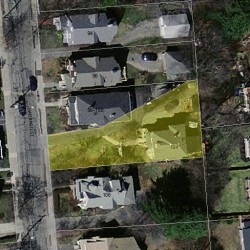 104 Harvard St, Newton, MA 02460 aerial view
