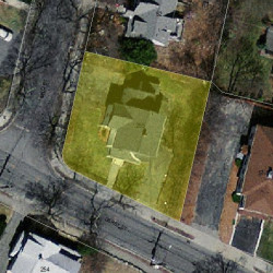 255 Derby St, Newton, MA 02465 aerial view