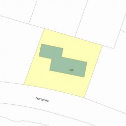 106 Dexter Rd, Newton, MA 02460 plot plan