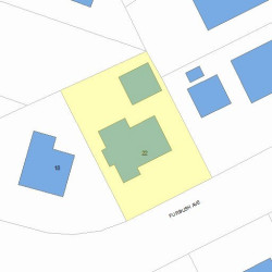 22 Furbush Ave, Newton, MA 02465 plot plan