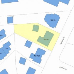 117 Farwell St, Newton, MA 02460 plot plan