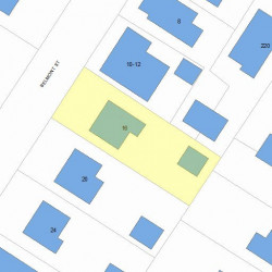 16 Belmont St, Newton, MA 02458 plot plan