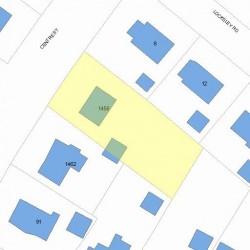 1456 Centre St, Newton, MA 02459 plot plan