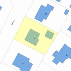 34 Jane Rd, Newton, MA 02459 plot plan