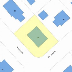 44 Mandalay Rd, Newton, MA 02459 plot plan